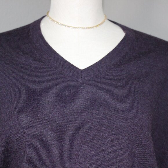 Purple Merino Wool Sweaterr - Picture 3 of 5